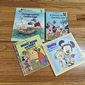 Disney Storybook Set with Yellow and Blue Covers